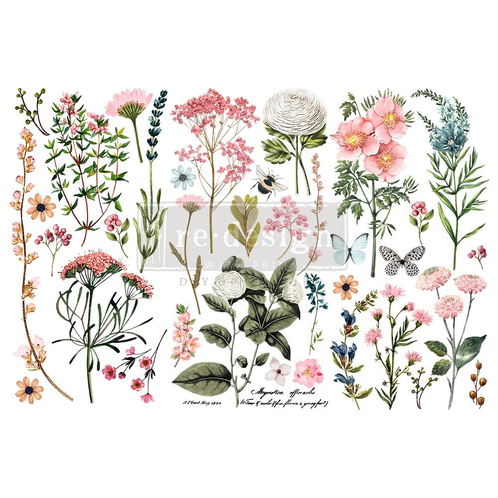 Prima Marketing Re-Design Decor Transfers 6"X12" 3/Sheets - Botanical Paradise