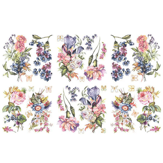 Hokus Pokus Large Transfers - Vintage Blooms